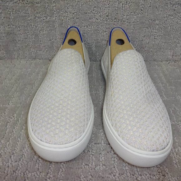 Rothy’s The Sneaker Women's Size 9.5 US Salt Honey Comfort Slip On Sneakers - Picture 2 of 10